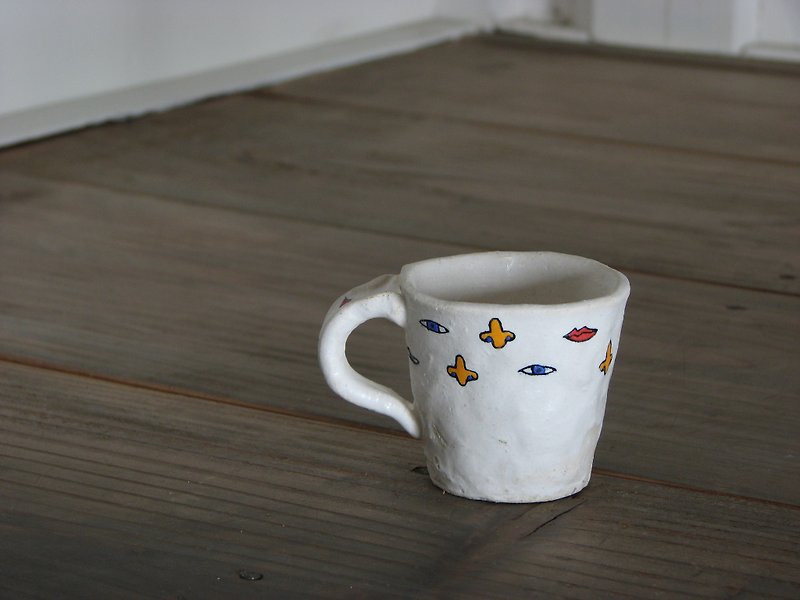 The eye-nose-mouth Demikappu - Mugs - Other Materials Multicolor