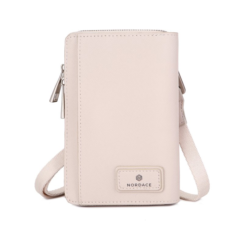 Siena II Passport Bag-Beige | RFID Barrier Neck-Hangable Cross-body Carry-On Small Passport Case - กระเป๋าแมสเซนเจอร์ - เส้นใยสังเคราะห์ หลากหลายสี