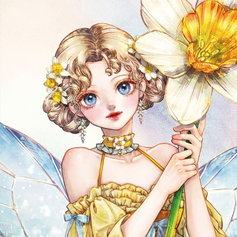 Narcissus Fairy Stickers (8color) - สติกเกอร์ - กระดาษ 