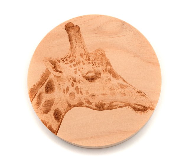 Pine African Animal Coaster Giraffe Spiritual Mammal Creatures