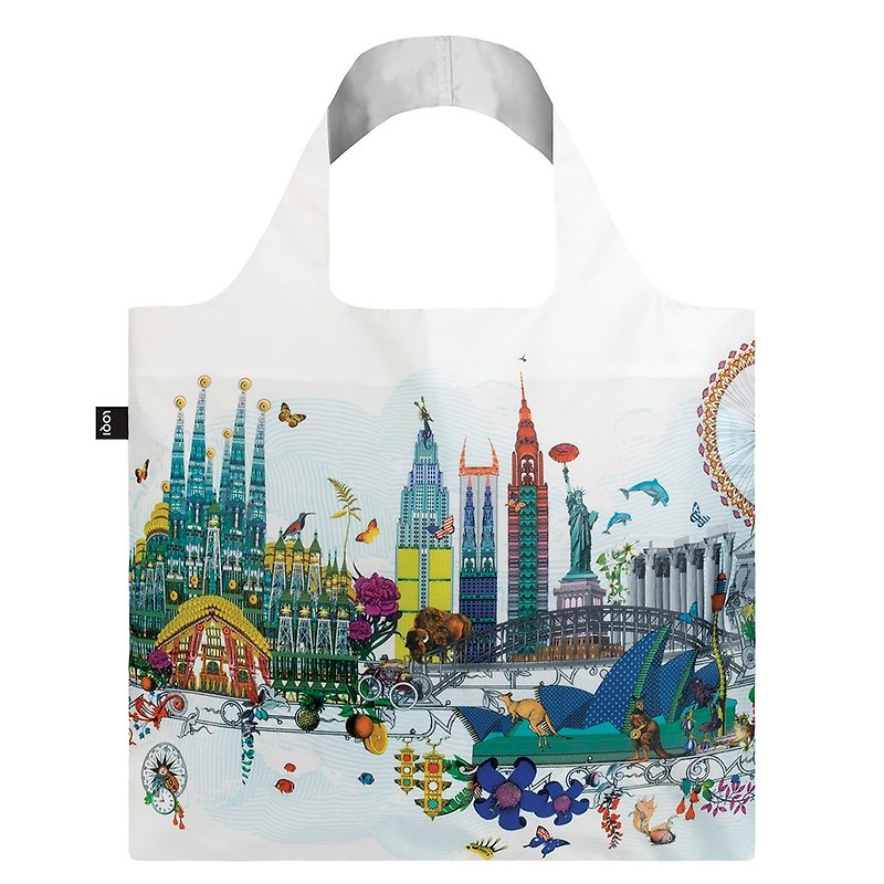 LOQI Shopping Bag-Skyline KWWS - กระเป๋าแมสเซนเจอร์ - พลาสติก หลากหลายสี