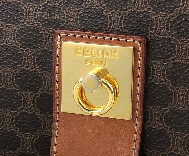 Directly shipped from Japan, brand name used packaging] CELINE Macadam  Gancini Front Zip Square Shoulder Bag Brown Vintage pwfngn - Shop  solo-vintage Messenger Bags & Sling Bags - Pinkoi