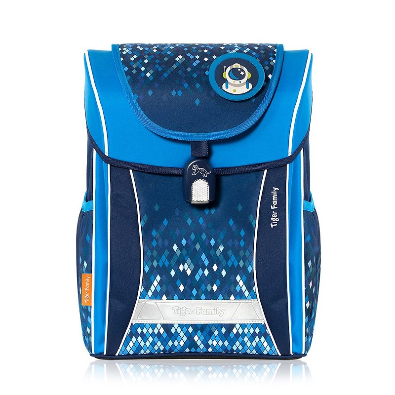 Tiger Family College Wind Ultra Lightweight Spine Bag-Glacier Blue (Grade 3 ~ 6) - Backpacks - Waterproof Material Blue