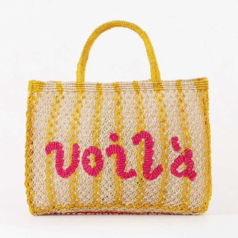 The Jacksons-yellowhot-pink-s - Handbags & Totes - Cotton & Hemp Green