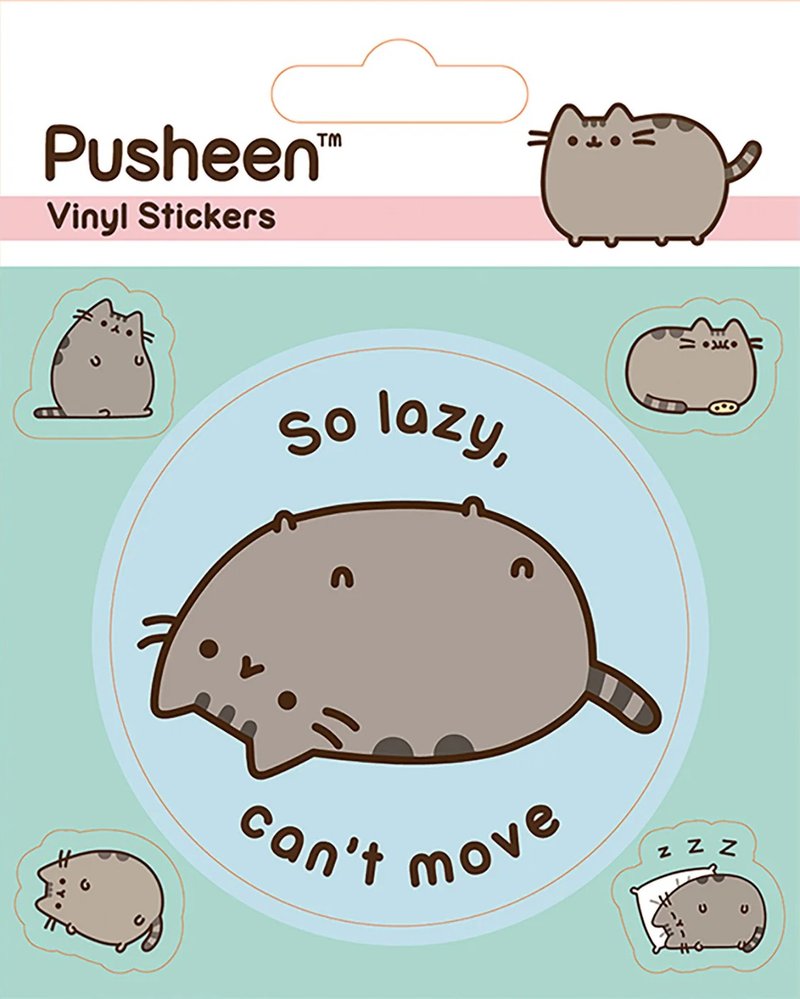【胖吉貓】懶洋洋可愛貼紙組/Pusheen - 貼紙 - 紙 