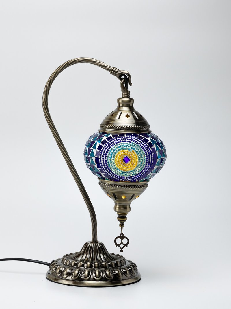 馬賽克天鵝燈 Turkish Mosaic Swan Lamp - 燈具/燈飾 - 玻璃 多色