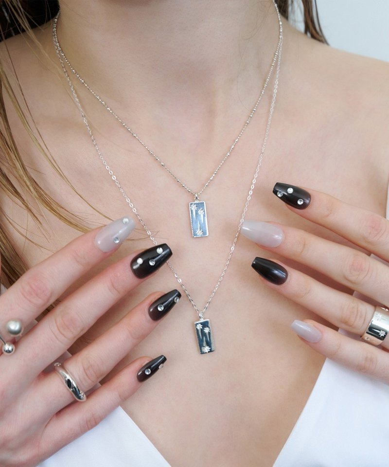 MYSTIC NECKLACE 02ㅣSILVER - 項鍊 - 純銀 銀色