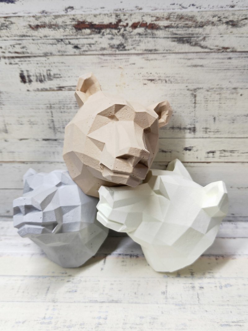 Geometric polar bear head-2D diffused Stone - Fragrances - Other Materials Multicolor