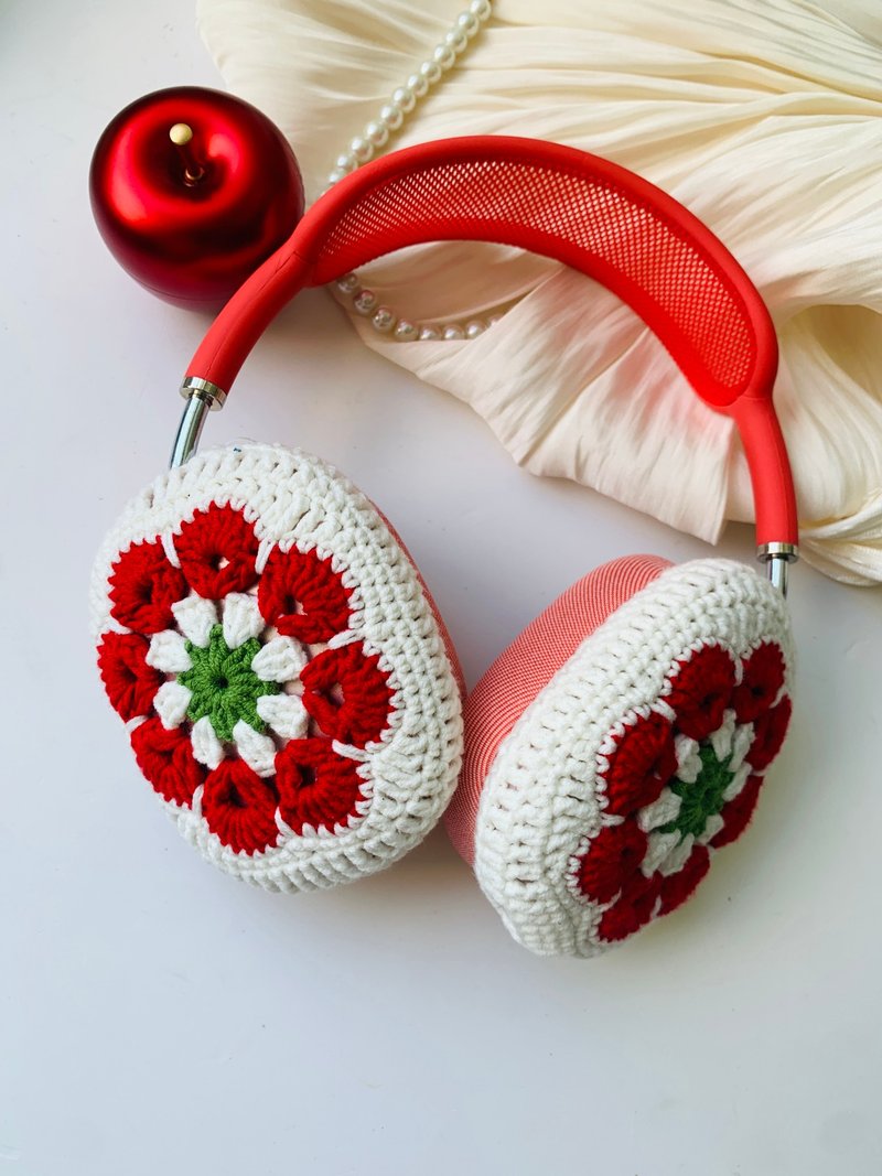 Cute Crochet AirPods Max Case Sony XM5 Protector Headphone Wrapper - หูฟัง - วัสดุอื่นๆ 