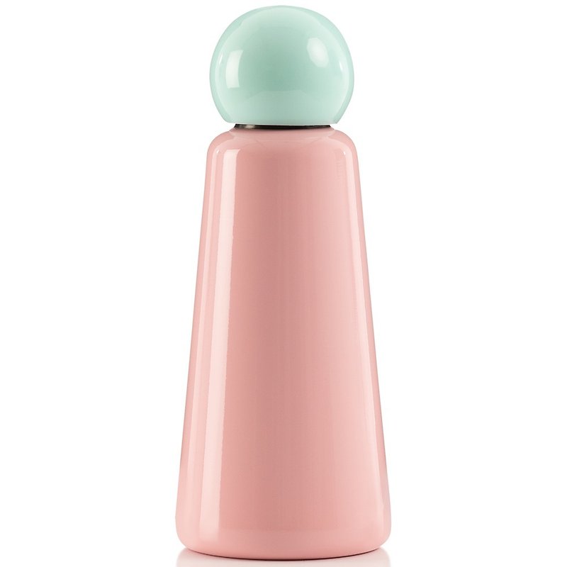 Skittle Bottle 500ML - Pink with Baby Blue  cap - Vacuum Flasks - Stainless Steel Pink