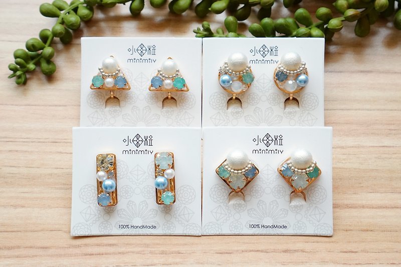 Goody Bag - Jewelry Boxes Geometric Earrings - Pinkoi Anniversary - ต่างหู - วัสดุอื่นๆ หลากหลายสี