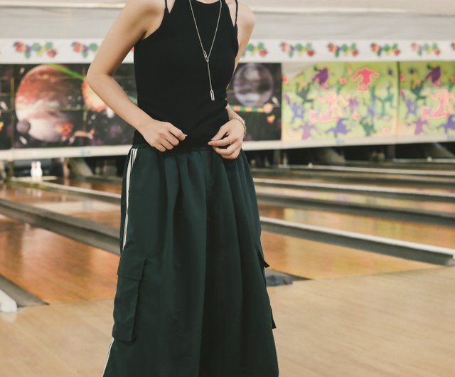 ボウリングスタイル6丈パンツ - 2色 - ボウリンググリーン