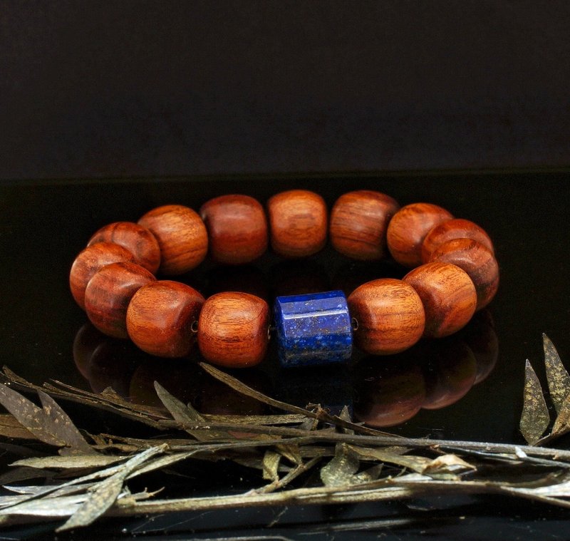 Wood Beads 02 15mm bracelet - Bracelets - Wood 