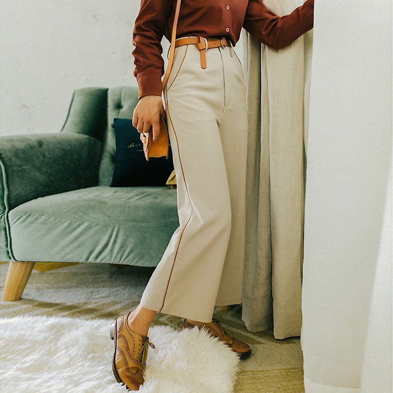 Early spring ladies wear solid color straight trousers YYQ8426 - Women's Pants - Other Materials 