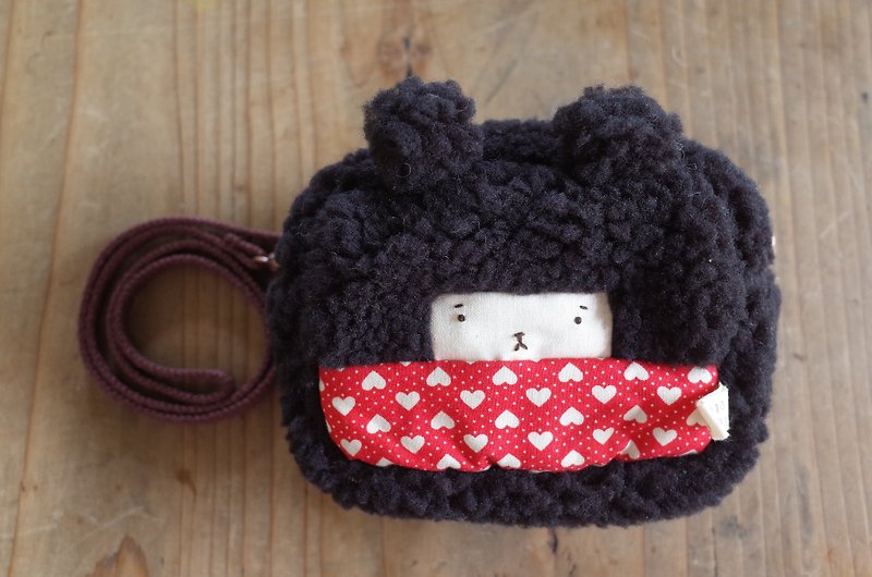 Duoer Bunny Small Bag-Red Heart - Toiletry Bags & Pouches - Cotton & Hemp 