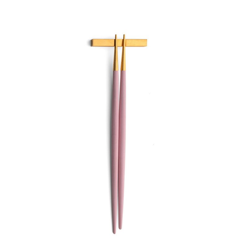 葡萄牙 Cutipol | GOA /  粉紅金 22CM  筷組 - 刀叉/湯匙/餐具組 - 不鏽鋼 粉紅色