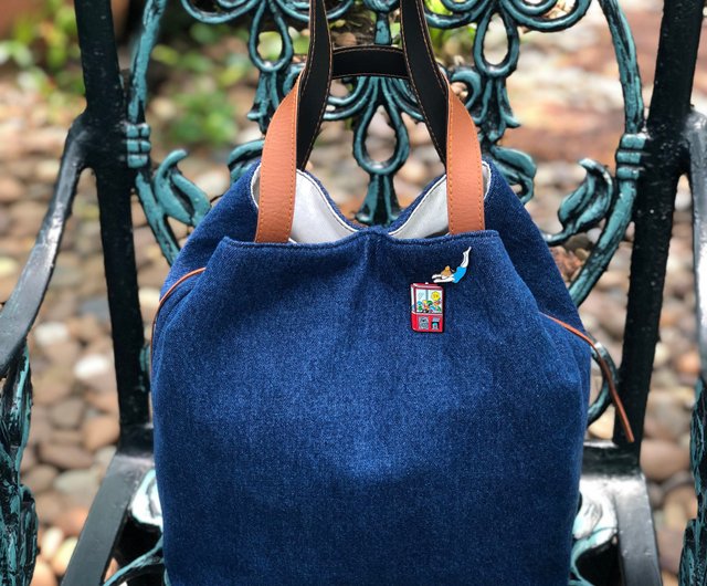 TIE-IT-UP Denim Handbag - Shop BLUE TRIBE BAG Handbags & Totes 
