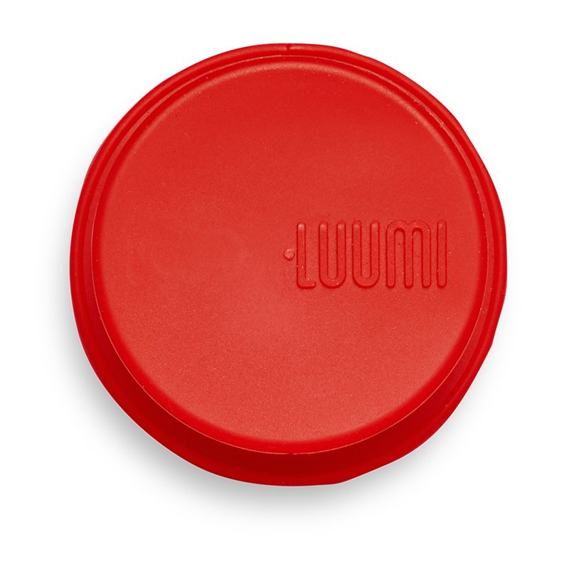 LUUMI Sealed Lids Red - หลอดดูดน้ำ - ซิลิคอน สีแดง