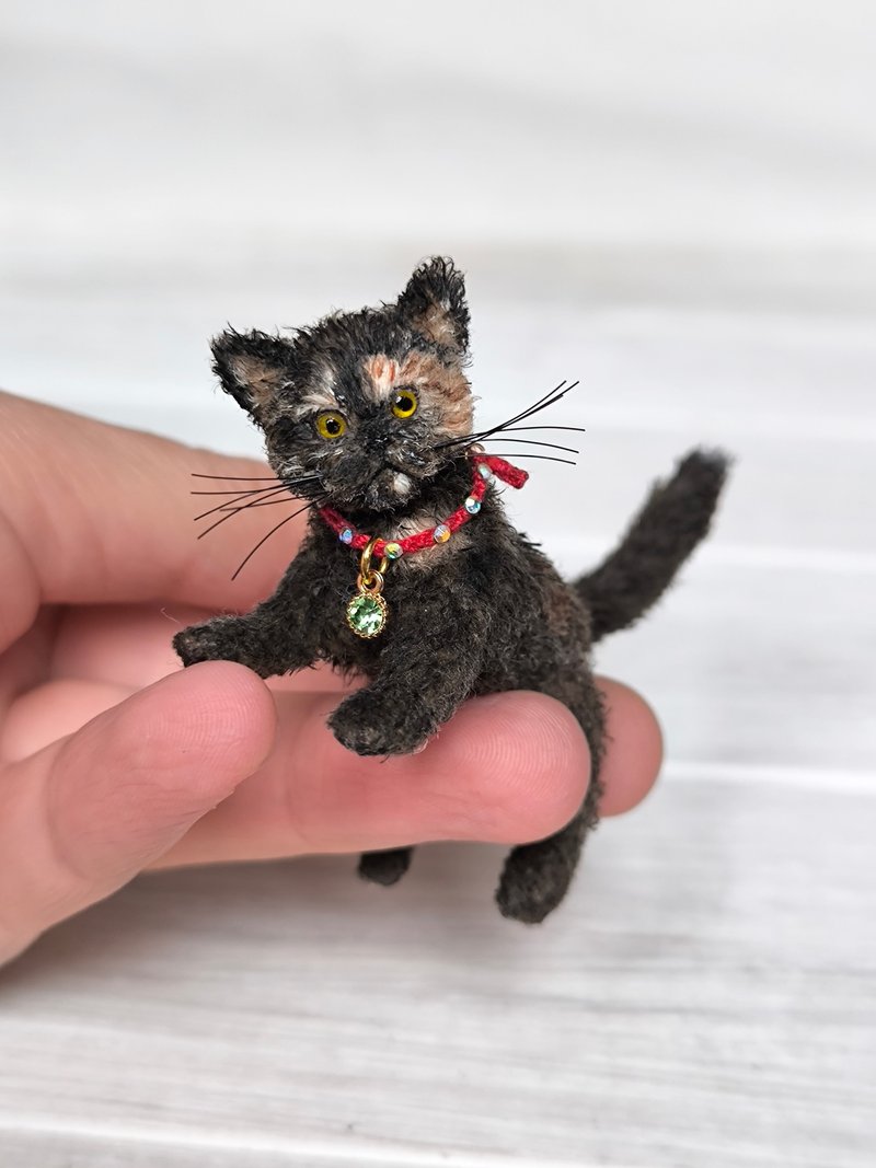 Kitten Phoebe - Stuffed Dolls & Figurines - Wool 