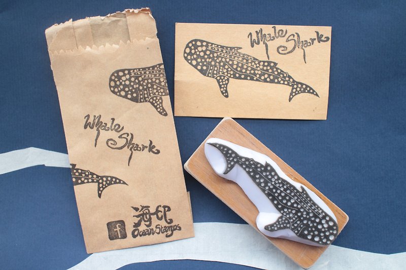 海洋印章 鯨鯊 - 印章/印台 - 橡膠 灰色