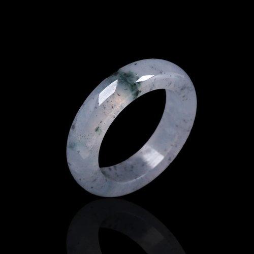 瓔珞珠寶盒 E.L.Jewelry Box 冰種飄花翡翠戒指戒圈 | 國際12圍 | 天然緬甸玉翡翠A貨 | 送禮