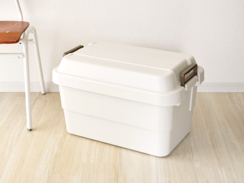 Japan TRUNK CARGO Multifunctional Environmentally Friendly Heavy-Duty Storage Box 50L-Two Colors Available (White and Brown) - Storage - Plastic White