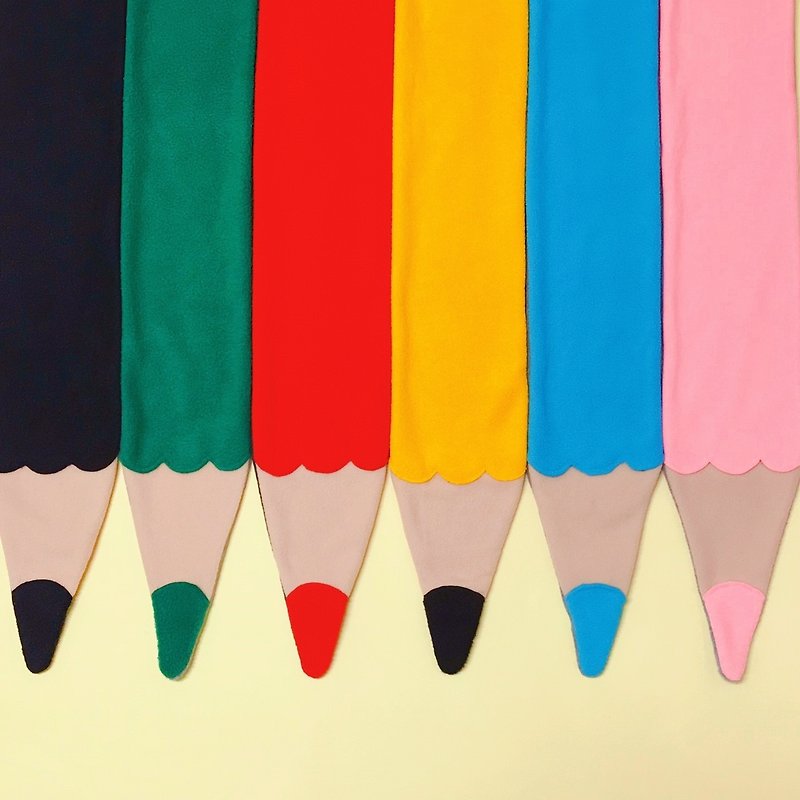 Mr.Wen - All colors Pencil scarf - Knit Scarves & Wraps - Cotton & Hemp Multicolor