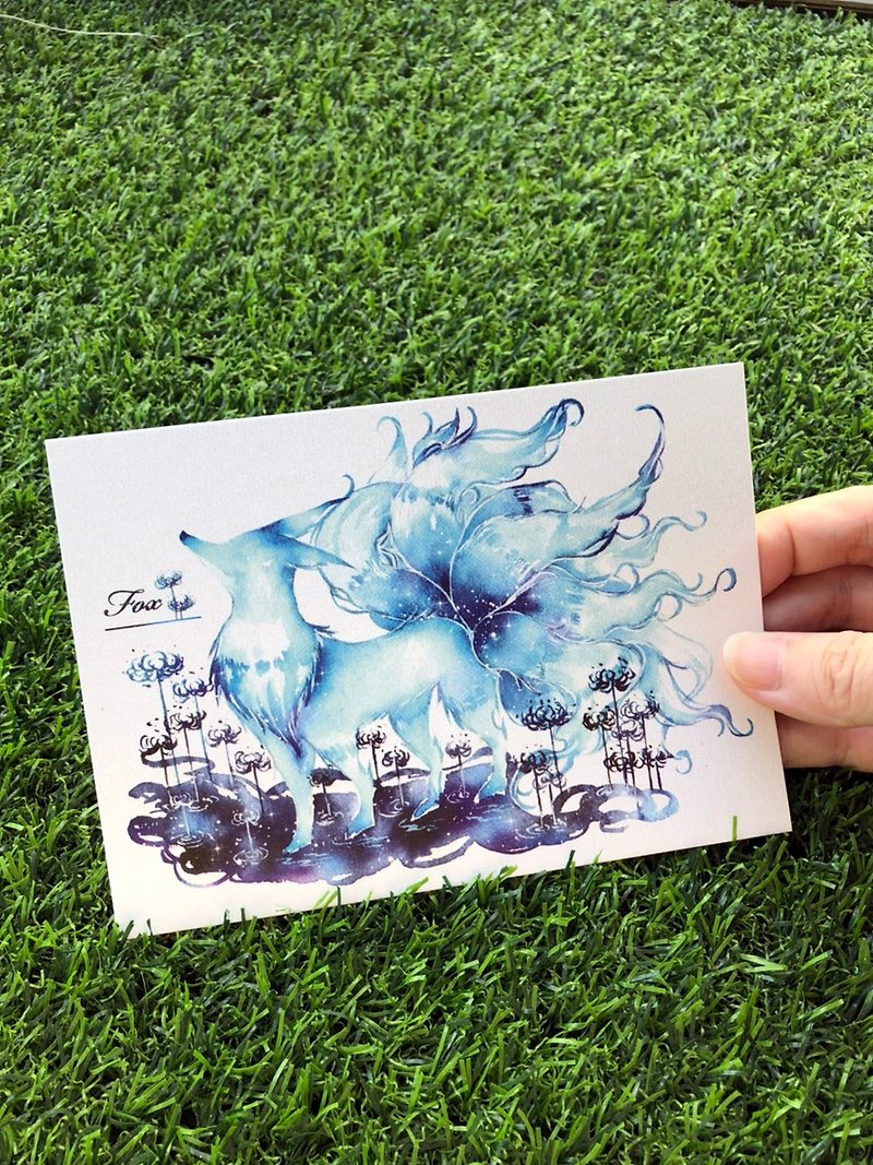 fox postcard - Cards & Postcards - Paper Blue