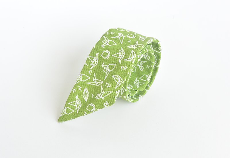 Hair band - paper cranes - เครื่องประดับผม - ผ้าฝ้าย/ผ้าลินิน สีเขียว