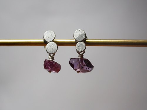 YUNSHAO Jewelry Gem 系列 #a71 紫琉璃耳環