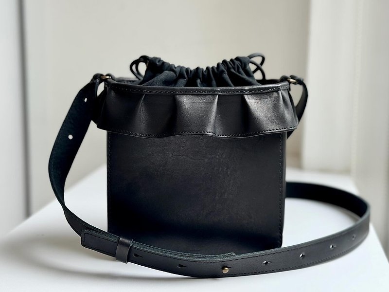 bib pocket side backpack - Messenger Bags & Sling Bags - Genuine Leather 