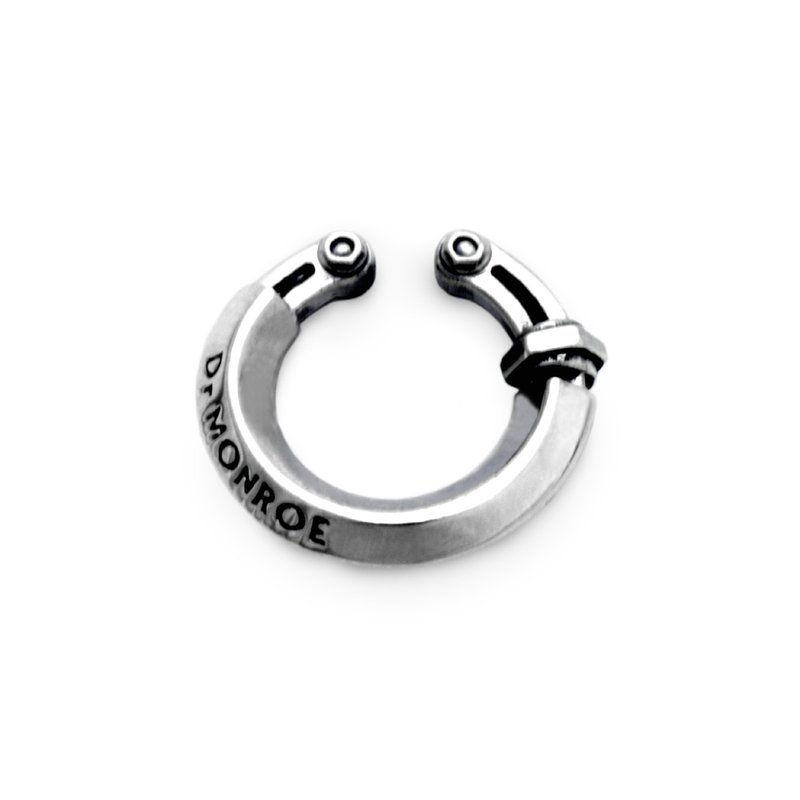 sterling silver mens earcuff,simple,biker fashion,free shipping,ec12 - ต่างหู - เงินแท้ 