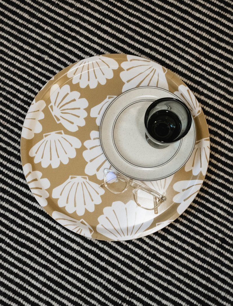 圓型托盤 - 貝殼 SNÄCKA TRAY,  (38cm) - 托盤/砧板 - 木頭 黃色