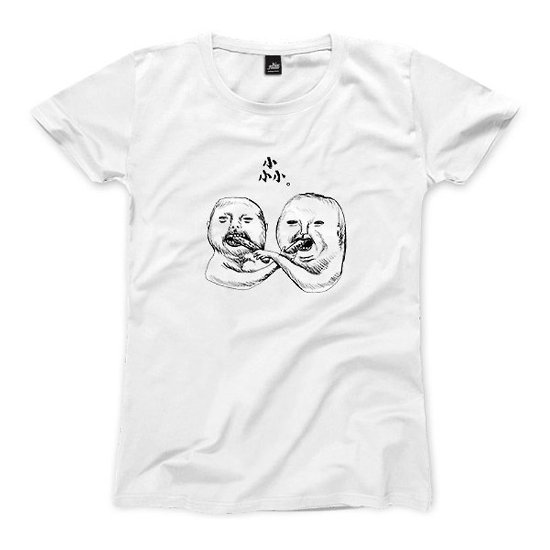 AC cup chicken - white - Women's T-Shirt - เสื้อยืดผู้หญิง - ผ้าฝ้าย/ผ้าลินิน 