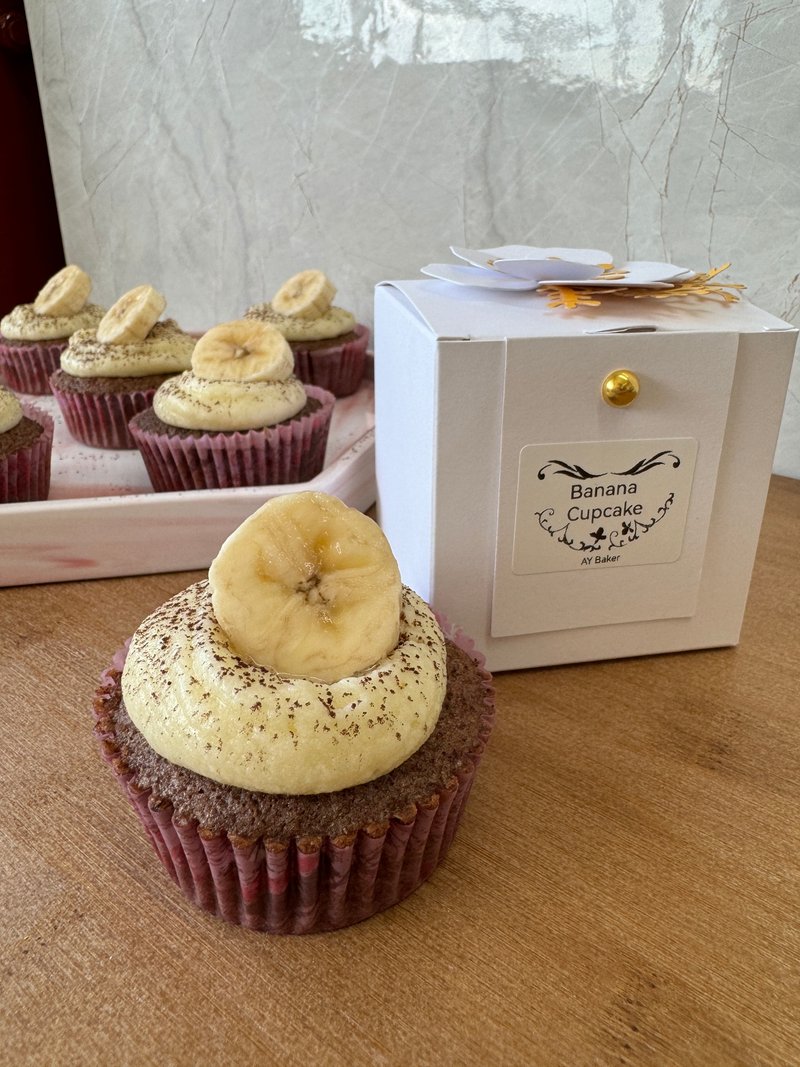 AY baker Banana Cupcake Banana Cupcake - Cake & Desserts - Fresh Ingredients Yellow