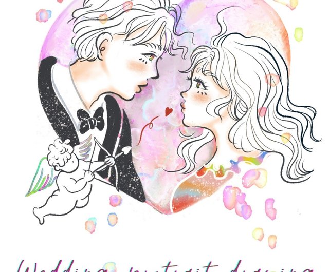 花猫　絵画　イラスト　ドローイング 花猫 絵画 イラスト ドローイング （体験・アクティビティ】結婚