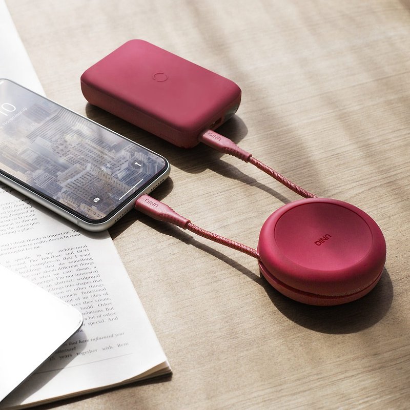 iPhone USB-C to Lightning PD fast charging MFI certified transmission charging cable - ที่ชาร์จ - วัสดุอื่นๆ สีแดง
