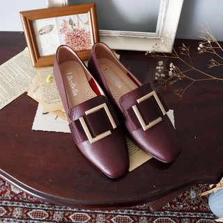 【Afternoon tea】soft loafer shoes - Wine red