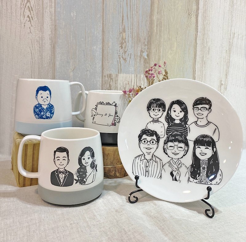 Customized Gifts Like Face Painted Frosted Cups Customized Mugs Customized Portraits - Cups - Pottery Multicolor