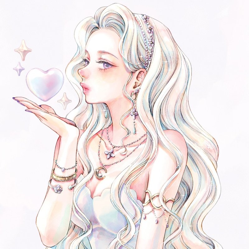 Evelyn sticker (4color) - 貼紙 - 紙 