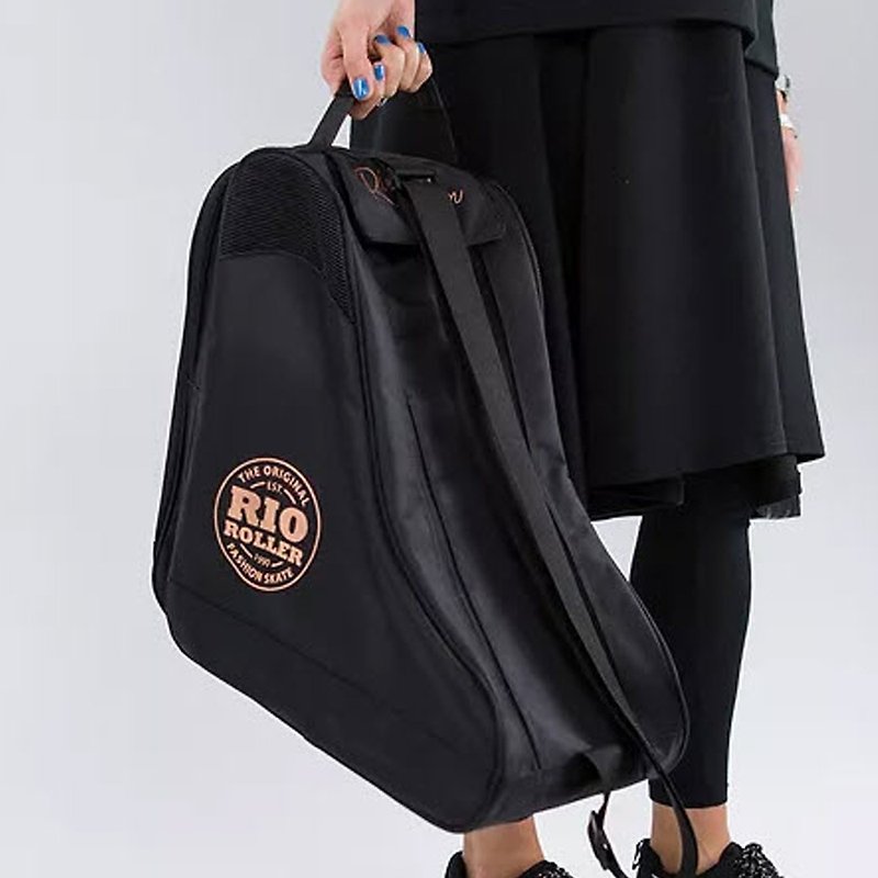 RIO Roller - Rose Series Skate Bags - Black & Gold - อื่นๆ - ไฟเบอร์อื่นๆ สีดำ