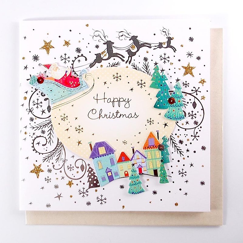 Shining Christmas Eve Christmas Card [Ling Design TP-Card Christmas Series] - Cards & Postcards - Paper Multicolor