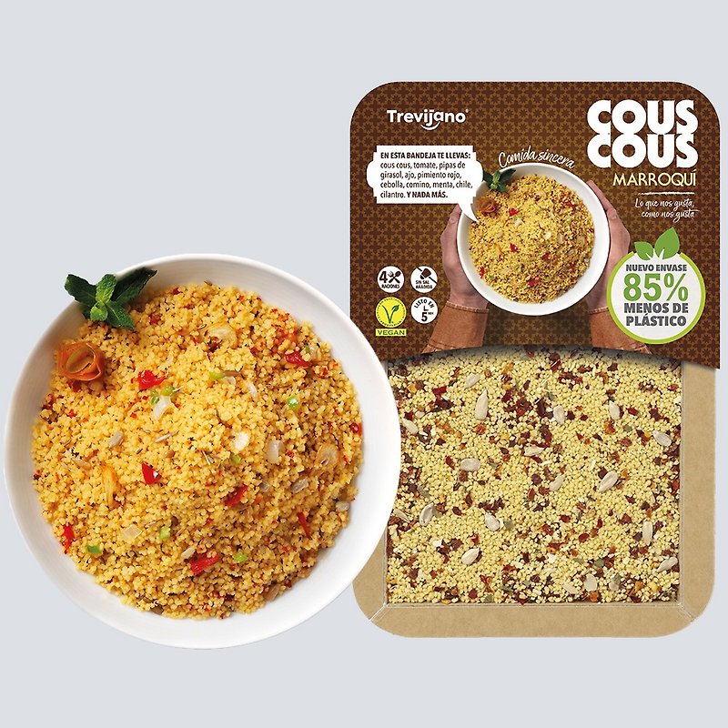 Moroccan Couscous - ready in 5 min - 4 servings - Mixes & Ready Meals - Other Materials White
