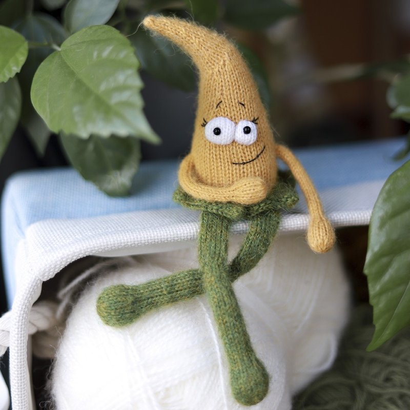 Freaky Carrot. Knitted vegetables for children. Knitting pattern - 手工藝教學/工具書 - 其他材質 