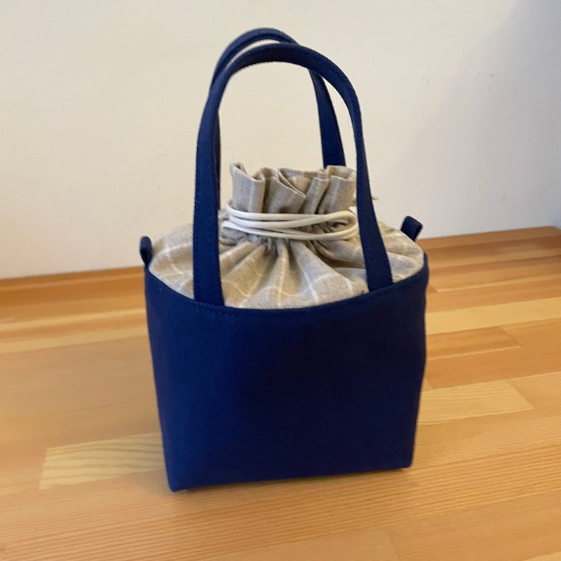 小方糖可揹式手提小包 - 手提包/手提袋 - 棉．麻 多色