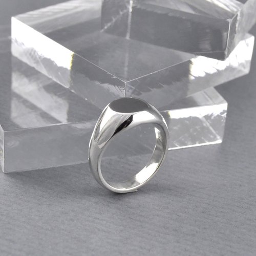 GreenRock Jewelry 圓形印章戒指 尾戒 925純銀 men's jewelry 男戒
