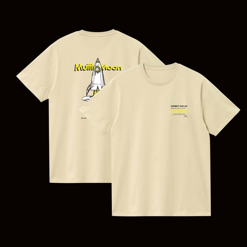 【預購】Rocket Launch TEE - 男 T 恤 - 棉．麻 多色