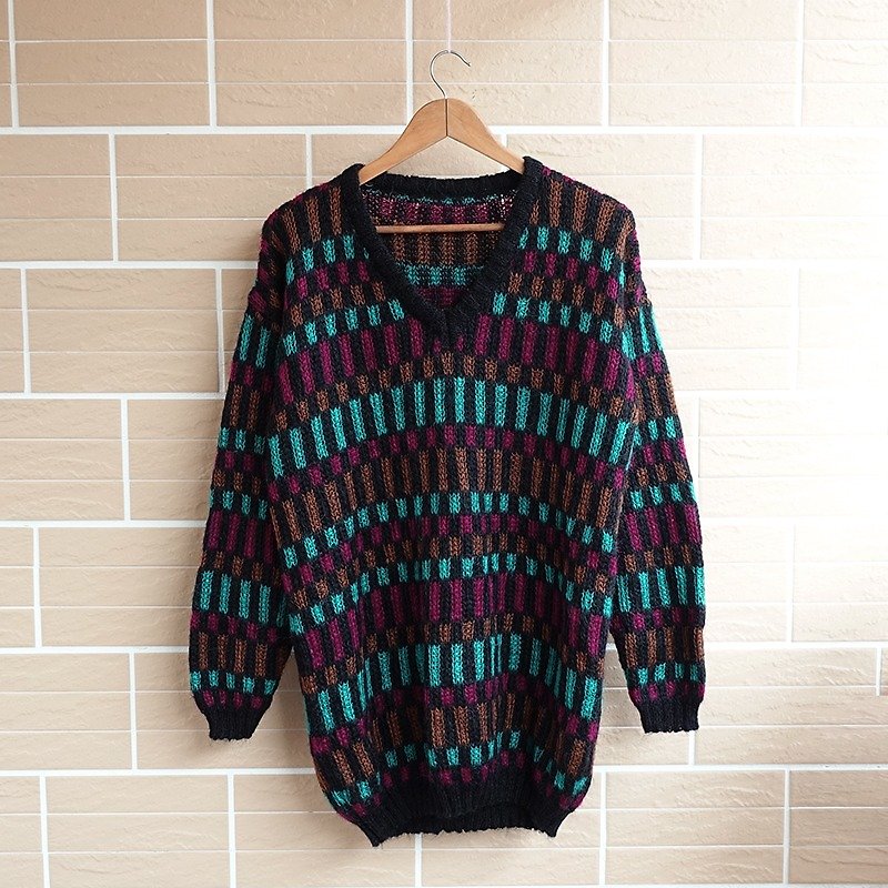 │Slow│ box - vintage retro sweater │vintage neutral Arts Institute of wind.... - Men's Sweaters - Other Materials Multicolor