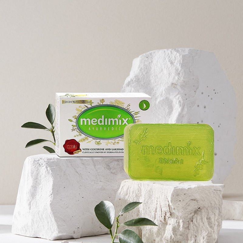 MEDIMIX Original Authentic - Indian Essence Herbal Essential Oil Soap (Light Green*25 Pack) - สบู่ - วัสดุอื่นๆ 