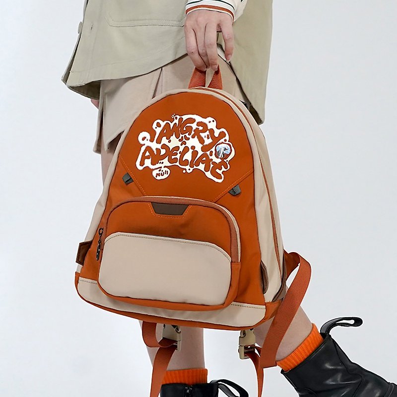 nullbag空形原創小眾設計日系女雙肩後背包可愛休閒背包出遊小包 - 後背包/書包 - 尼龍 